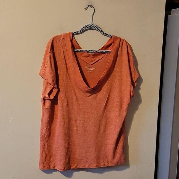 Soft surroundings linen XL top - Picture 1 of 5